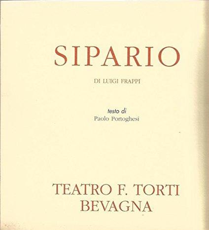 Sipario di Luigi Frappi - copertina