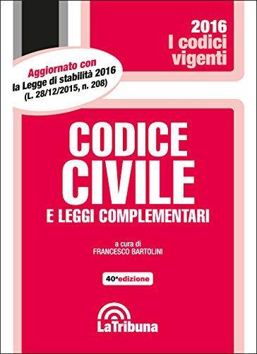 Codice civile e leggi complementari - copertina