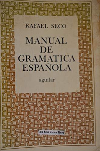 Manual de gramática española / Manual de gramatica espanola - copertina