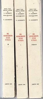 Del Rinnovamento civile d'Italia I° e II° volume + III° volume ( Inediti )