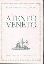Ateneo Veneto ( rivista di scienze , lettere ed arti ) anno CXCVI - , terza serie , 8/i ( 2009 )