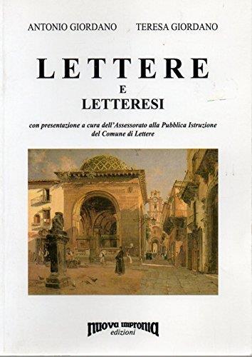 Lettere e letteresi - Antonio Giordano - copertina