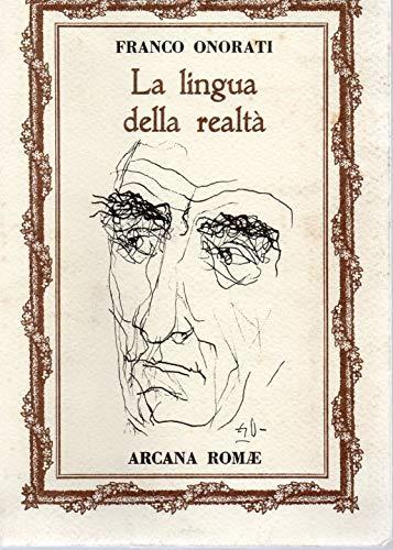La lingua della realtà - copertina
