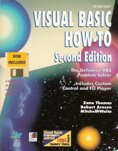 Visual Basic How-To: The Definitive Vb3 Problem Solver/Book and Disk - copertina