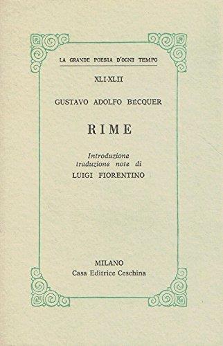 Rime - Gustavo Adolfo Bécquer - copertina