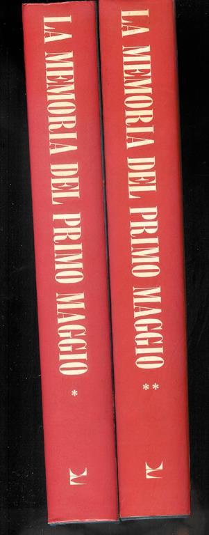 La memoria del Primo Maggio - 2 vv - Andrea Panaccione - copertina
