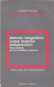 Metodo biografico come metodo ermeneutico : una rilettura de Il contadino polacco - Consuelo Corradi - copertina