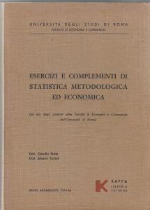 Esercizi e complementi di statistica metodologica ed economica - Anno accademico 1965-66 - Claudia Scali - copertina