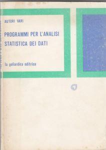 Programmi per l'analisi statistica dei dati - copertina