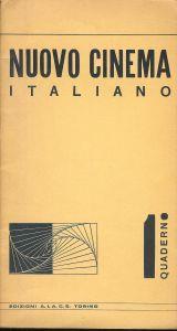 Nuovo cinema italiano- quaderno 1 - edizioni A.I.A.C.E - copertina