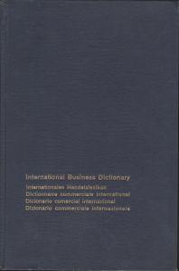International Business Dictionary in Five Languages English-German-French-Spanish-Italian - copertina