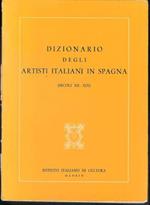 Dizionario degli artisti italiani in Spagna : (secoli XII-XIX)