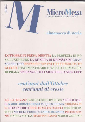 Micro Mega per una sinistra illuminista almanacco di storia 7/2017 - copertina