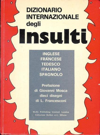 Dizionario internazionale degli insulti - copertina