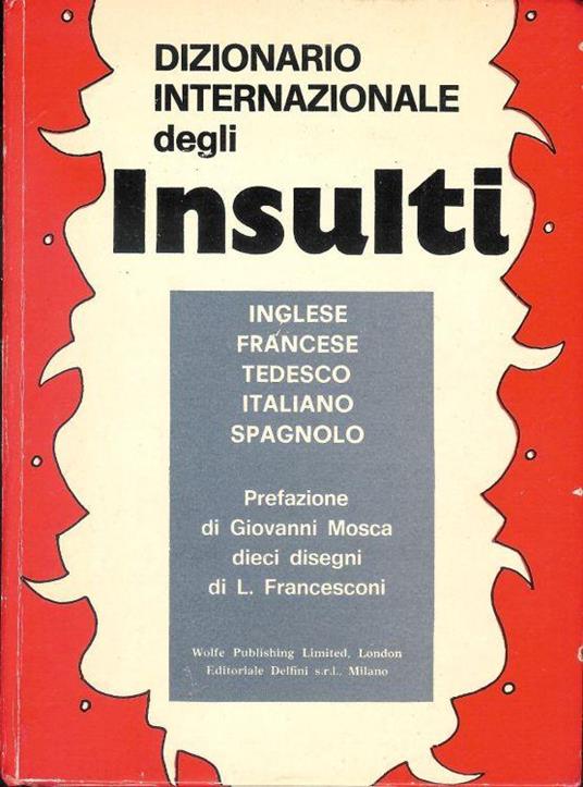 Dizionario internazionale degli insulti - copertina