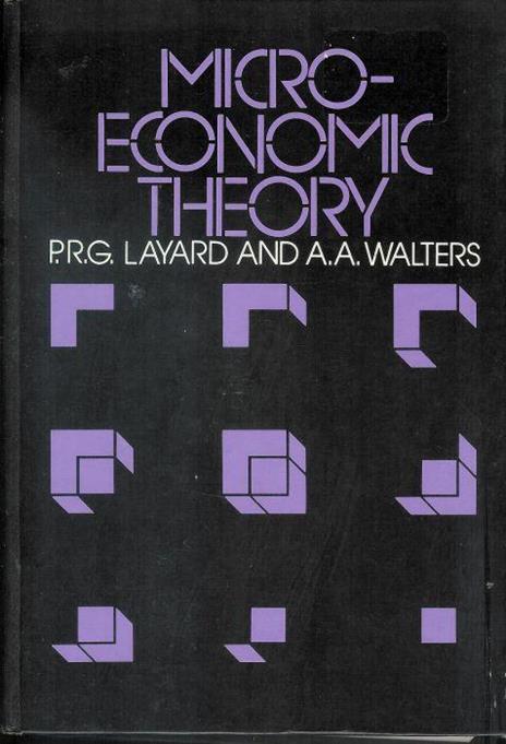 Microeconomic Theory - Richard Layard - copertina