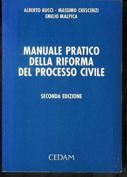 Manuale pratico della riforma del processo civile - copertina