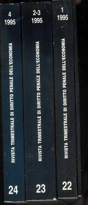 Rivista trimestrale di diritto penale dell'economia Annata completa 1995 ( vol.1,2/3 ,4 ) - Giuseppe Zuccalà - copertina