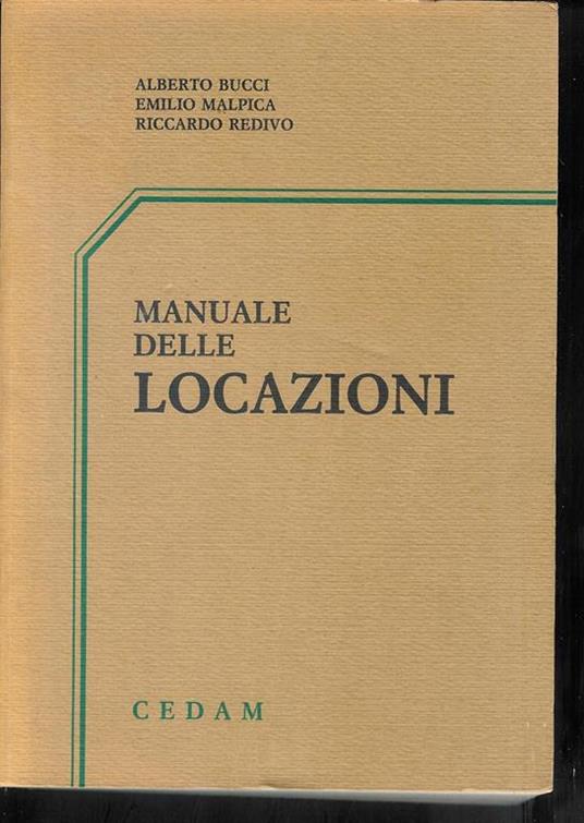 Manuale delle locazioni - Alberto Bucci - copertina