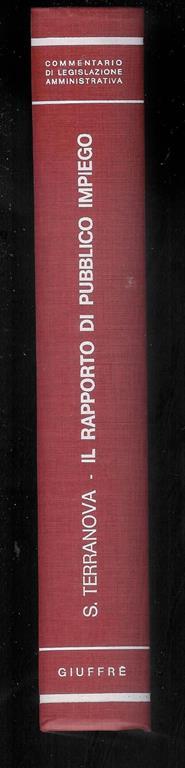 Il rapporto di pubblico impiego - Salvatore Terranova - copertina