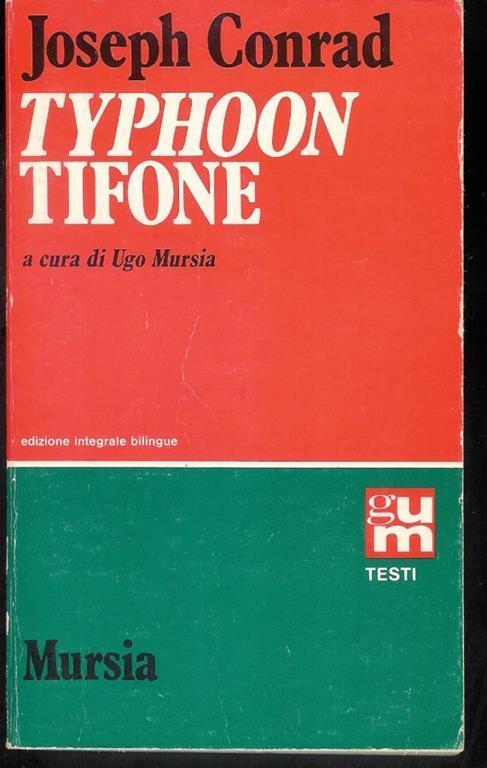 Typhoon Tifone ( edizione bilingue : inglese - italiano ) - Joseph Conrad - copertina