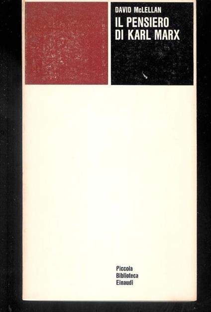 Il pensiero di Marx - copertina