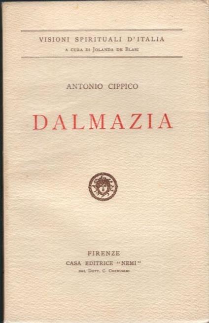 Dalmazia - Antonio Cippico - copertina