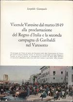 Vicende Varesine dal marzo 1849 alla proclamazione del Regno d'Italia e la seconda campagna di Garibaldi nel Varesotto -Parte Prima-