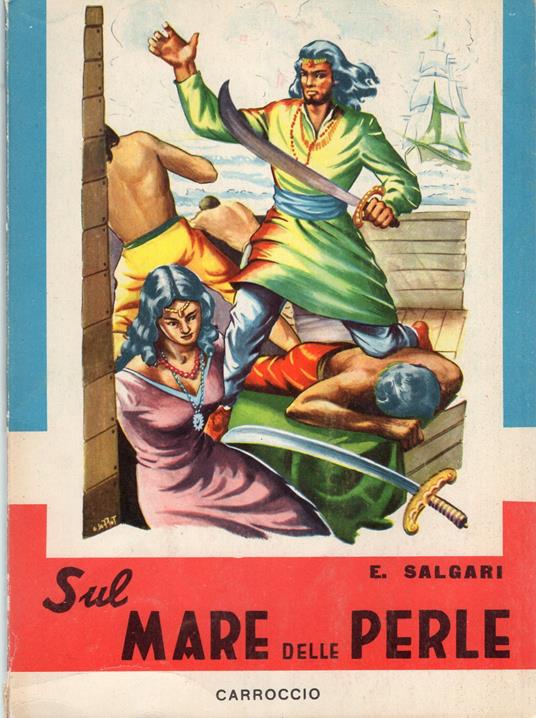 Sul mare delle perle - Emilio Salgari - copertina