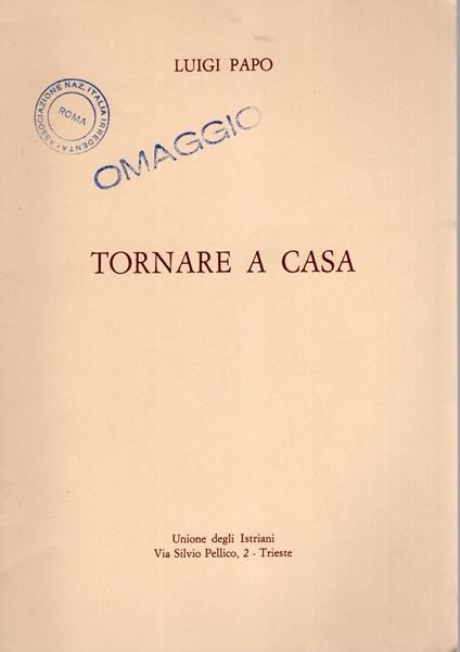 Tornare a casa - Luigi Papo - copertina