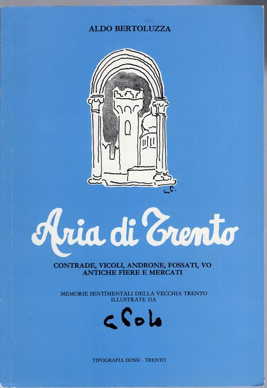 Aria di Trento. Contrade, vicoli, androne, fossati, vo, antiche fiere e mercati - Aldo Bertoluzza - copertina