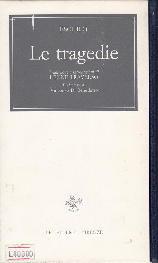 Le tragedie - copertina