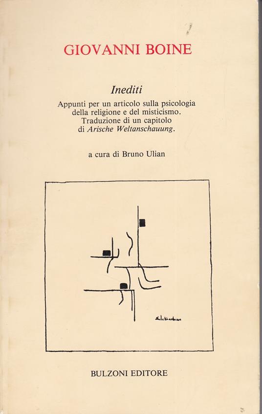 Inediti - Giovanni Boine - copertina
