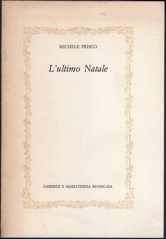L' ultimo Natale - Michele Prisco - copertina