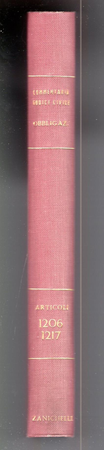 Commentario al Codice civile.Libro IV - delle obbligazioni .(art. 1206-1217 ) Mora del creditore - Giovanni Cattaneo - copertina