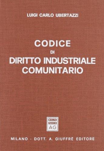 Codice di diritto industriale comunitario - copertina