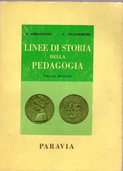 Linee di storia della pedagogia volume secondo - Nicola Abbagnano - copertina
