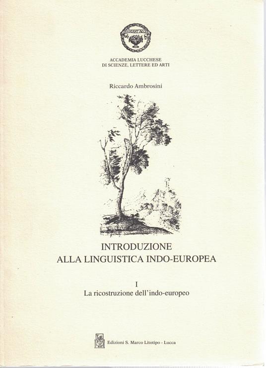 INTRODUZIONE ALLA LINGUISTICA INDO-EUROPEA.2 Volumi - Riccardo Ambrosini - copertina