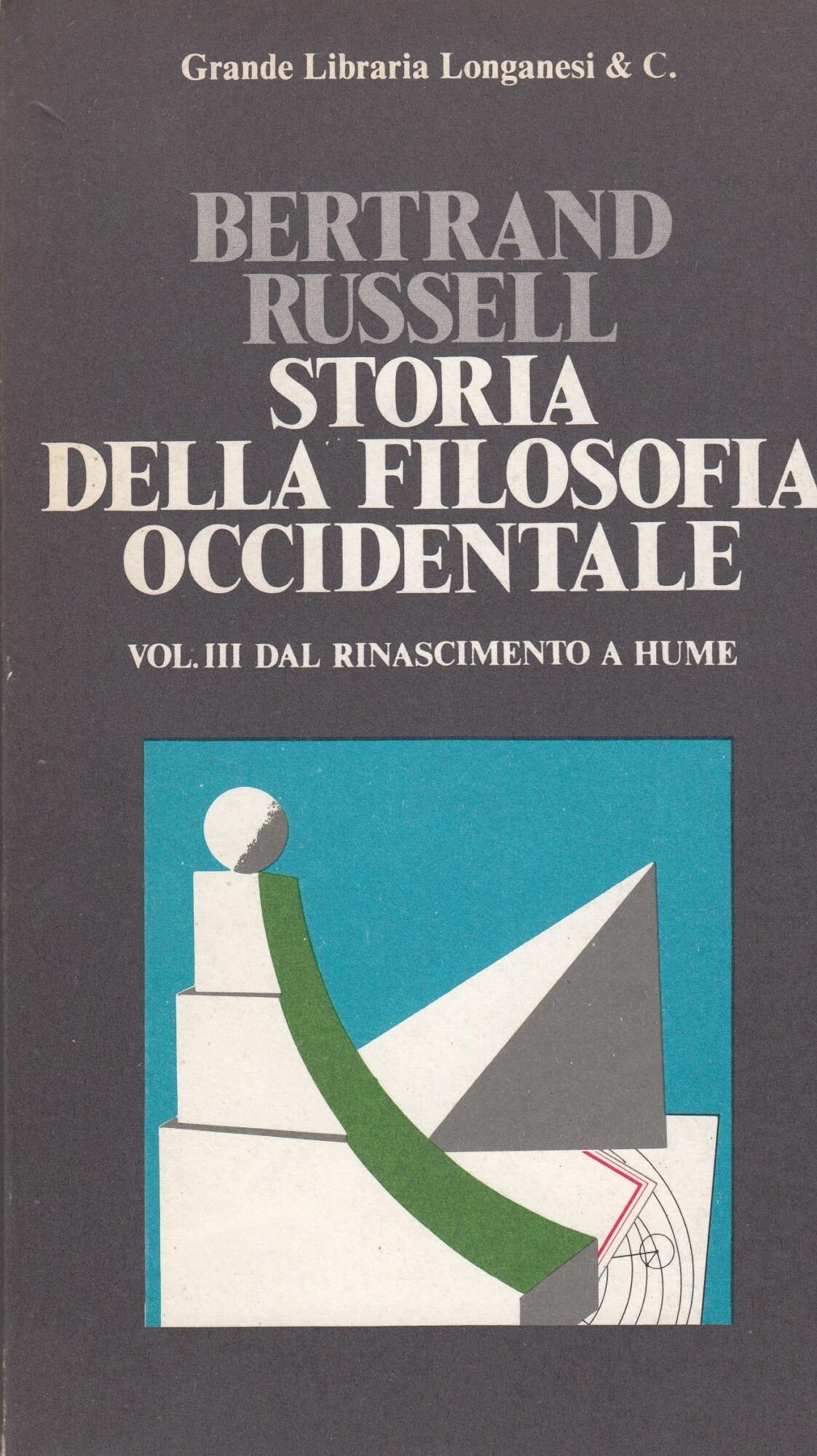 STORIA DELLA FILOSOFIA OCCIDENTALE Vol I la filosofia Greca-II da Aristotele a San Tommaso-III dal rinascimento a Hume-IV da Rousseau a oggi