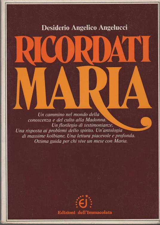 Ricordati Maria.. - copertina