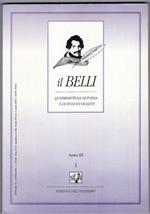Il Belli. Quadrimestrale Di Poesia E Di Studi Sui Dialetti. Annata 2001