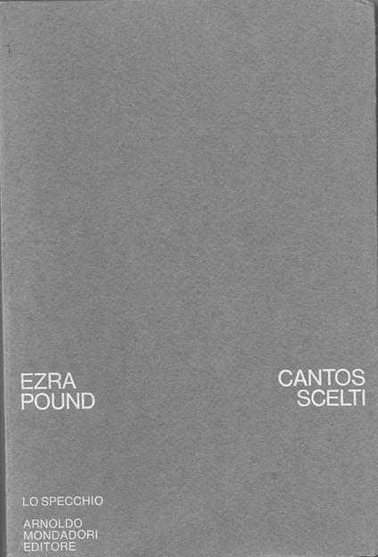 Cantos scelti - Ezra Pound - copertina