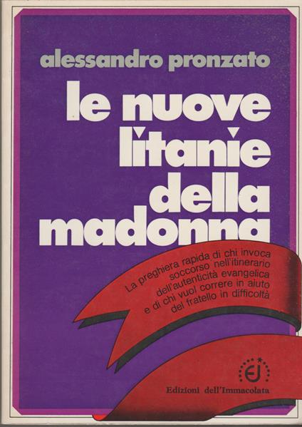 Le nuove litanie della Madonna - Alessandro Pronzato - copertina