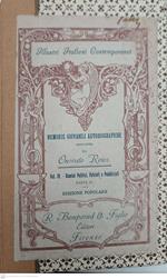 Illustri Italiani Contemporanei Memorie Giovanili Autobiografiche