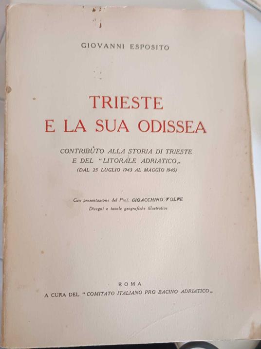 Trieste e la sua Odissea. Contributo alla storia di Trieste e del "Litorale Adriatico" (dal 25 Luglio 1943 al Maggio 1945) - Giovanni Esposito - copertina