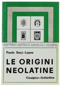 Le origini neolatine - copertina