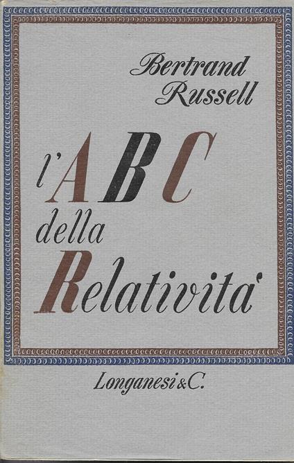 L ' Abc Della Relatività - Bertrand Russell - copertina