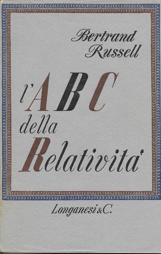 L ' Abc Della Relatività - Bertrand Russell - copertina