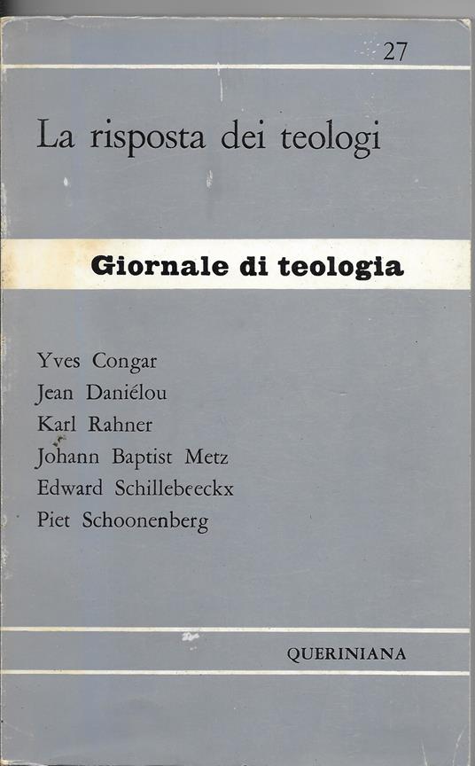 La Risposta Dei Teologi - copertina