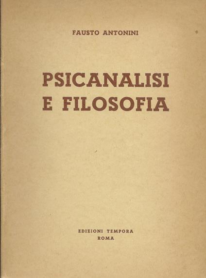 Psicanalisi E Filosofia - copertina